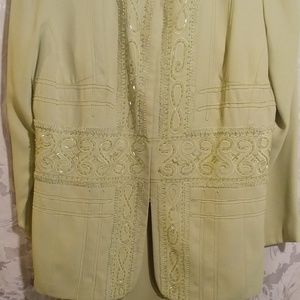 Green 2 piece skirt set